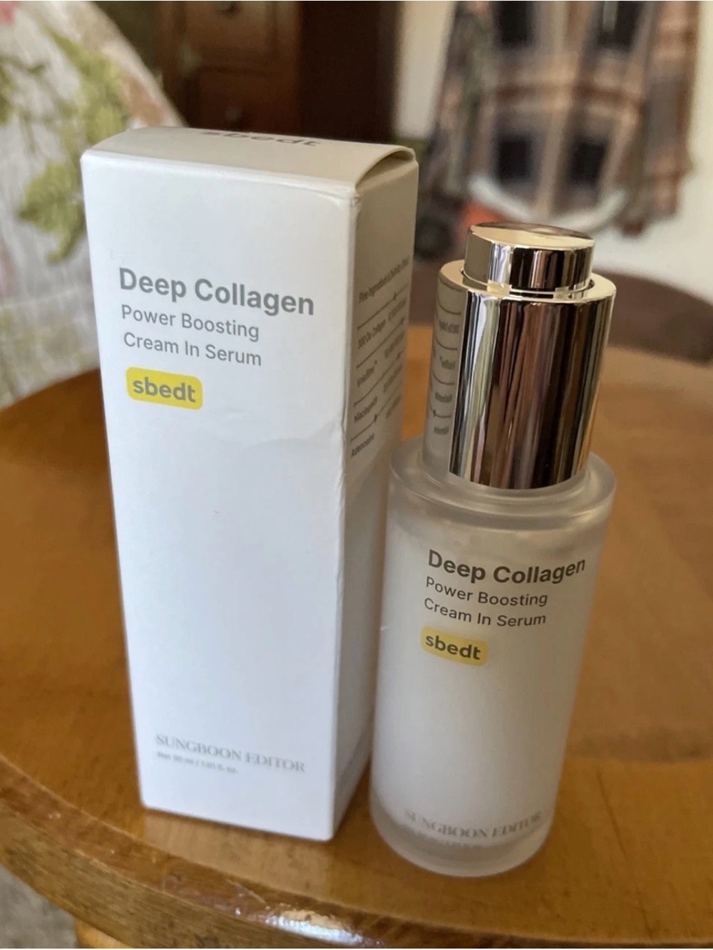Deep Collagen Power Boosting Cream In Serum - White